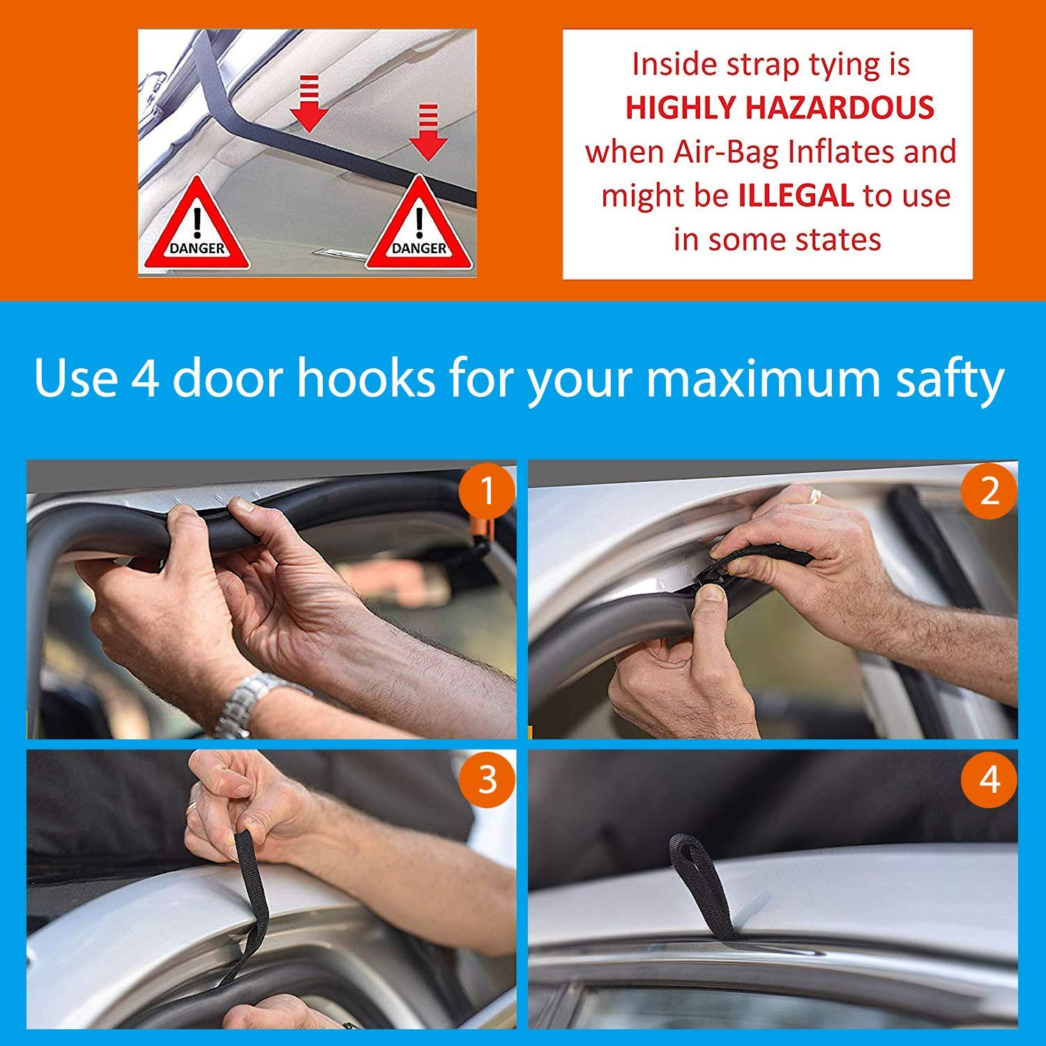 FIVKLEMNZ 15 Cubic Car Roof Bag Cargo Carrier, Waterproof Rooftop Cargo