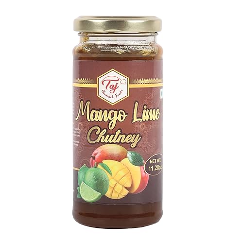 TAJ Gourmet Chutney de mango y lima Chutney Aam Lime 11.29 oz