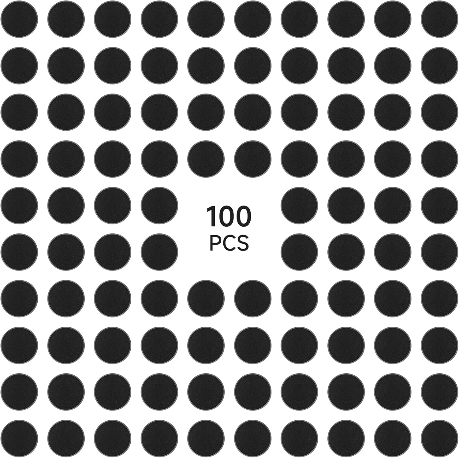 100Pcs 40mm/1.57inch Plastic Model Miniature Bases,4mm/0.16 Thick Circular War Figure Display Stands For Gaming Miniatures or Wargames Role Playing Board Game Figure Toy(100PCS-40mm-Black Round) image 3