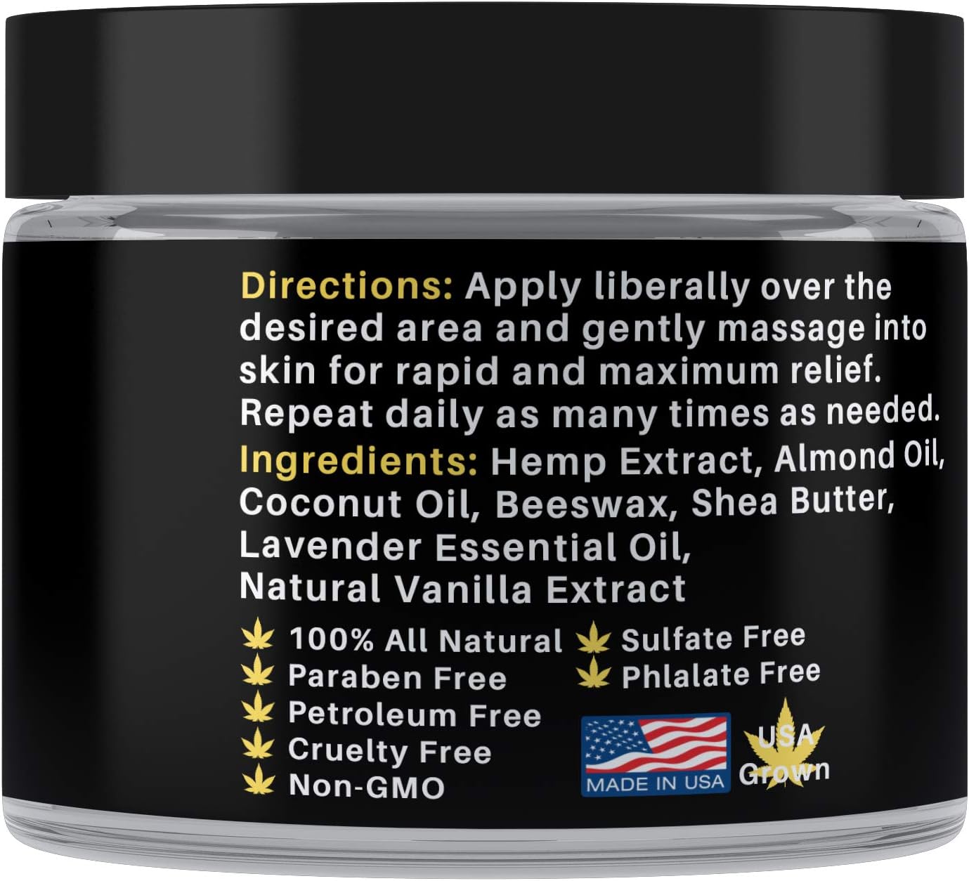 Medical Miracles Hemp 500 Mg Ultra Strength Healing Salve Ideal for Hips, Joints, Neck, Back, Elbows, Fingers, Hands, and Knees