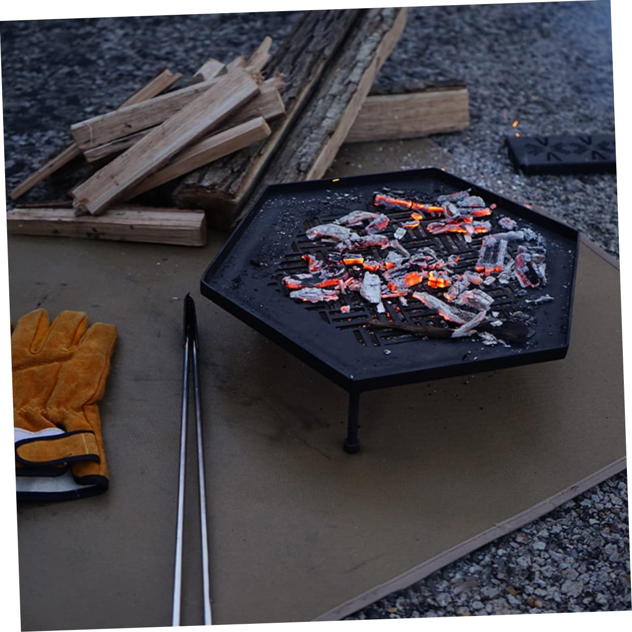 HANABASS Fire Mat for Place Retardant Camping ion Fire Pit Mat