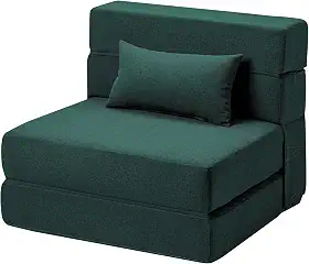 Sofá-cama dobrável com travesseiro - Cadeira conversível sofá de chão e colchão de dormir, cama dobrável de espuma viscoelástica para sala de estar/dormitório/quarto de hóspedes/escritório em