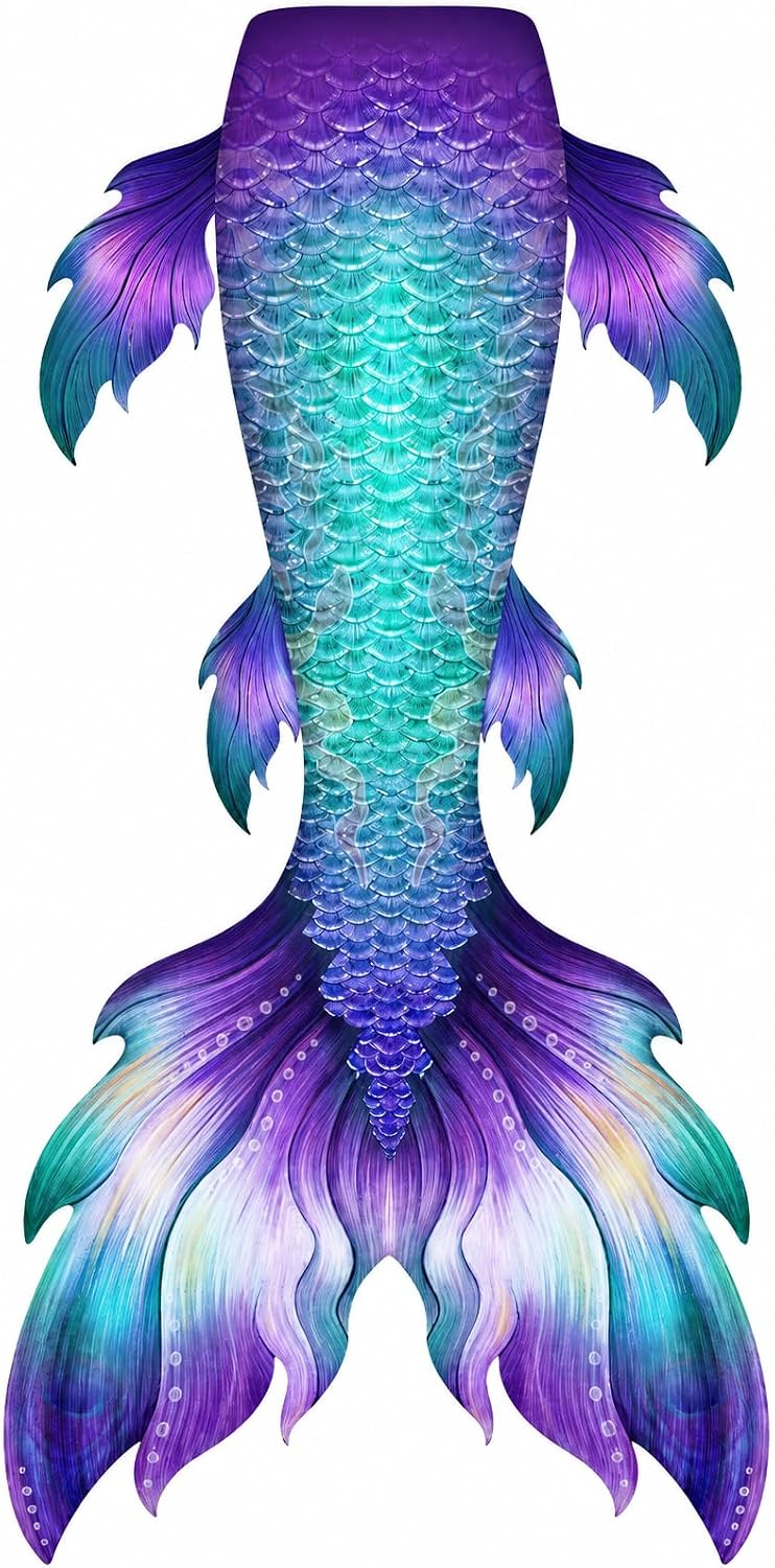 Mermaid Tails for Swimming, Mermaid Swimsuit Costume Set Bathing Suits for Adult & Teen Sizes