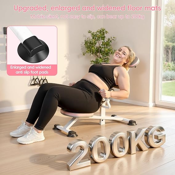 Mini Portable Inversion Table, Lumbar Decompression Table 440 lbs Weight Capacity, Yoga Inversion Stool, Compact Foldable Back Stretcher
