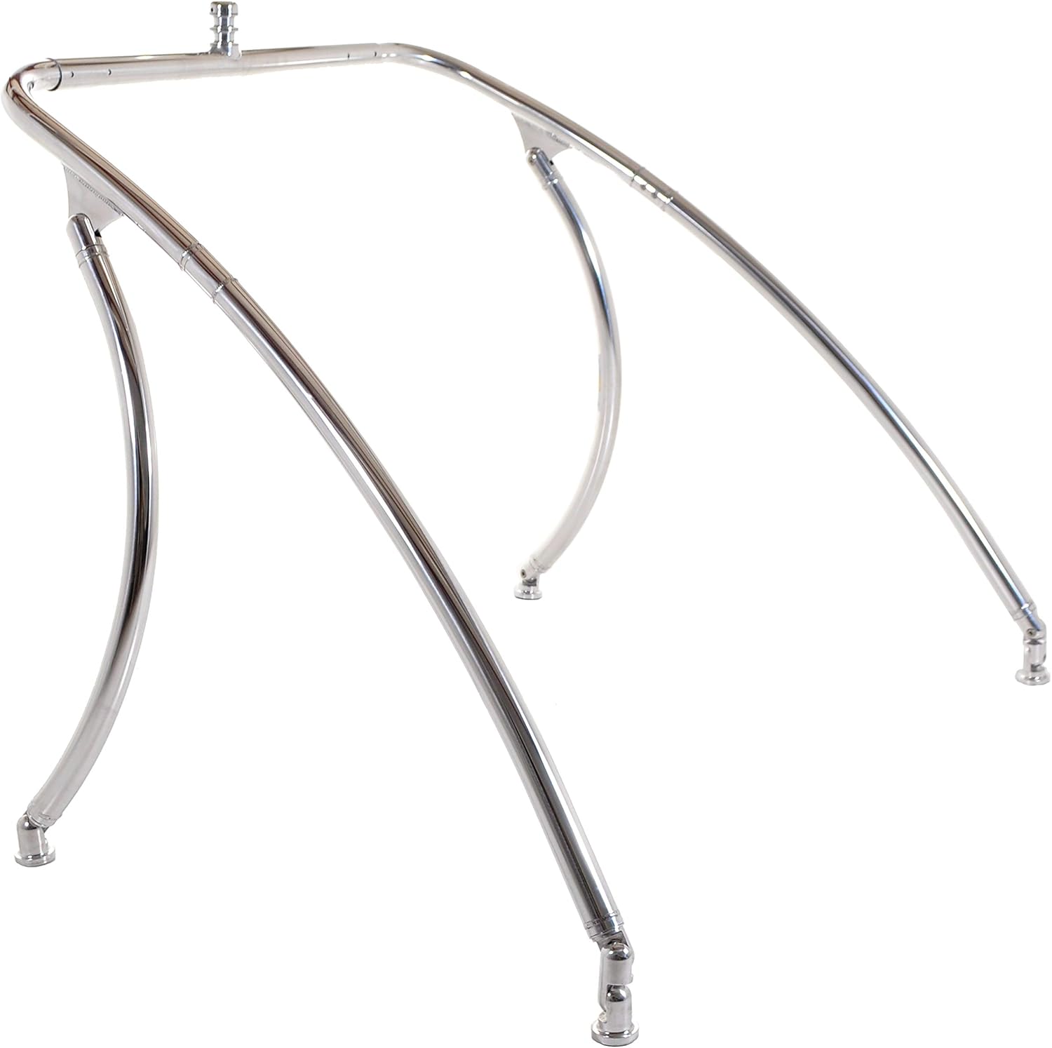 Big Air Ice Wakeboard Tower (Polished Aluminium) – Universal, Collapsible Boat Wake Tower – Accommodates 62″ – 103″ Mounting Width – 16′ or Longer Boat Compatible