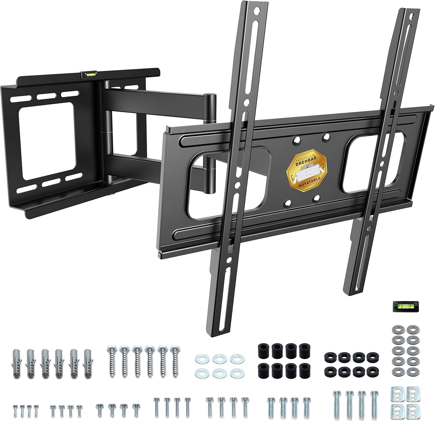 RICOO Soporte TV Pared Giratorio Inclinable Televisión 32-60" (81-152cm) S2544 Brazo Universal Televisor LED LCD Curvo VESA 200x200-400x400