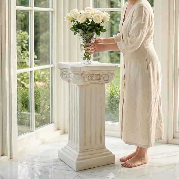 Elegant Classical Greek Roman Ionic Statue