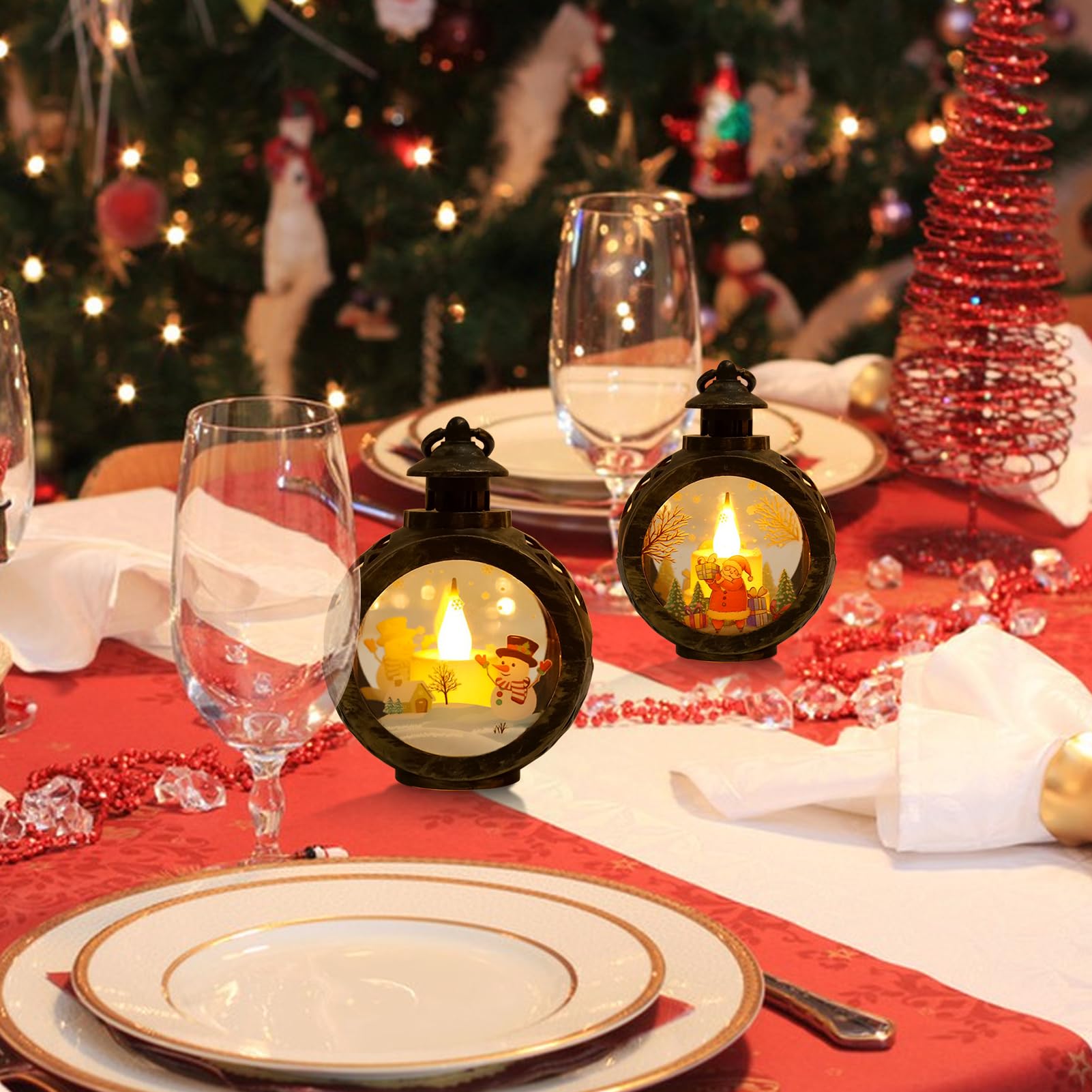 Décoration Intérieur Lanterne Bougie En Bois Et Métal - Noël Ou