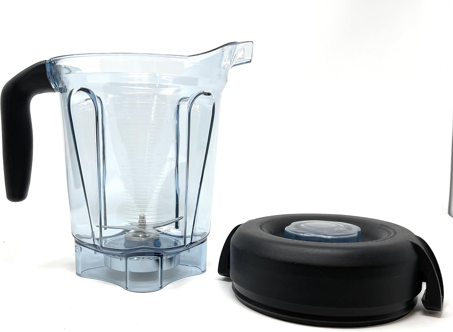 64-Ounce Blender Container, Transparent Food Blender Container with Blade Lid Blender Replacement Parts Compatible with Vitamix Blender 2L