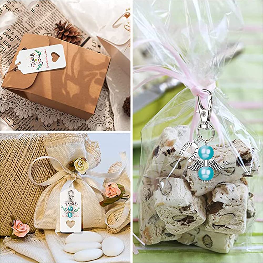 20 Stück Schutzengel-Anhänger Set – Mit Säckchen & Karten, Gastgeschenk
