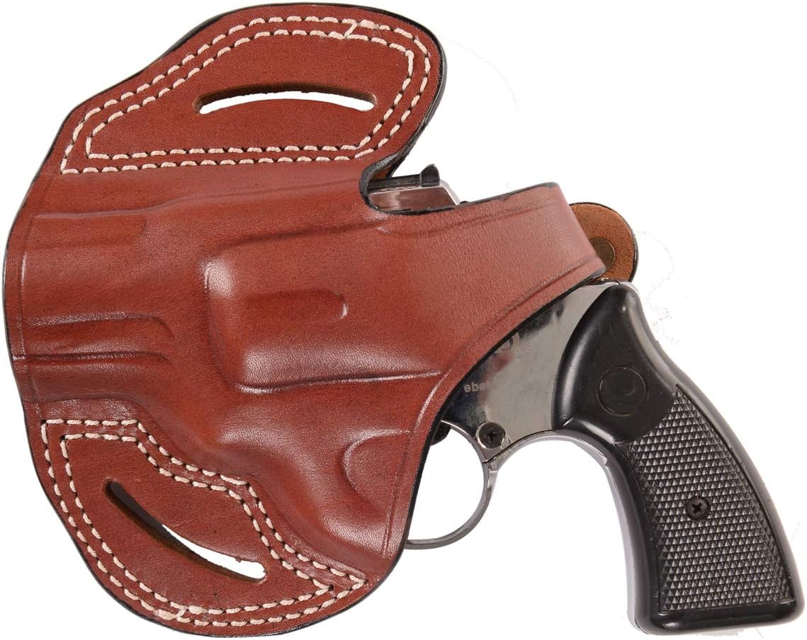 Pusat Holster | Hand-Molded Leather Thumb Break OWB Holster, Colt Python .357 MAG 2.5 inch - Left Handed