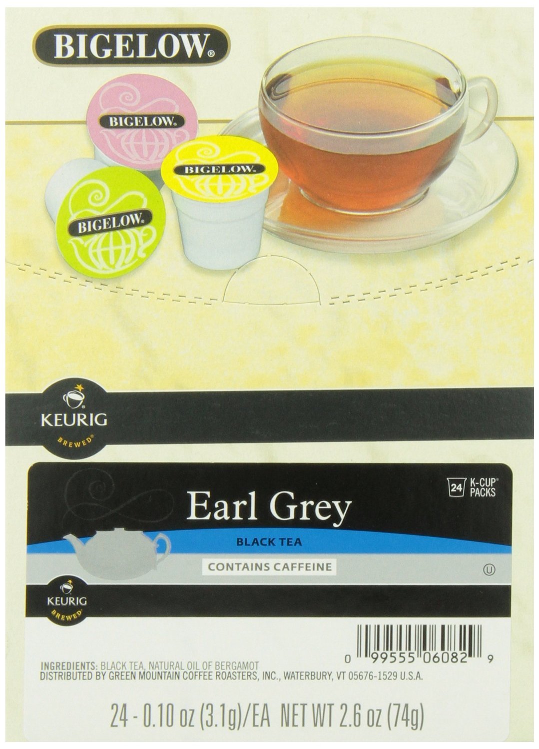 Bigelow K-Cup for Keurig Brewers, English Breakfast Tea , 24 Count (Pack of 4)