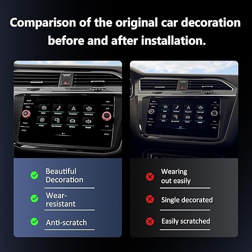 Miniatura 2 de Auovo Fundas para perilla de radio compatibles con accesorios Volkswagen VW, Tiguan Taos, Jetta, Atlas, Arteon, golf, aleación de aluminio, cubierta