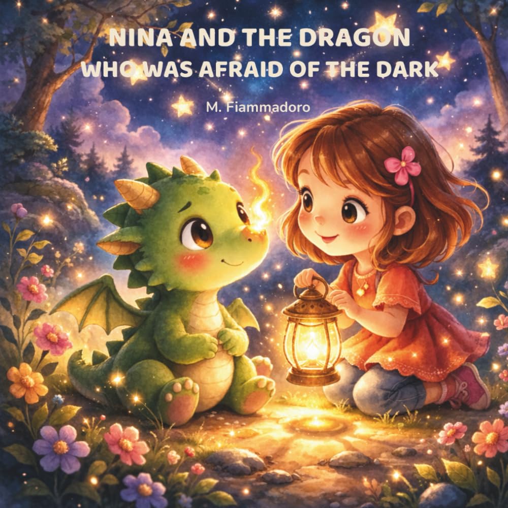 Nina and the dragon who was afraid of the dark: A heartwarming illustrated story about courage, fear, and believing in your inner light (The Adventures of Nina and Fumo)