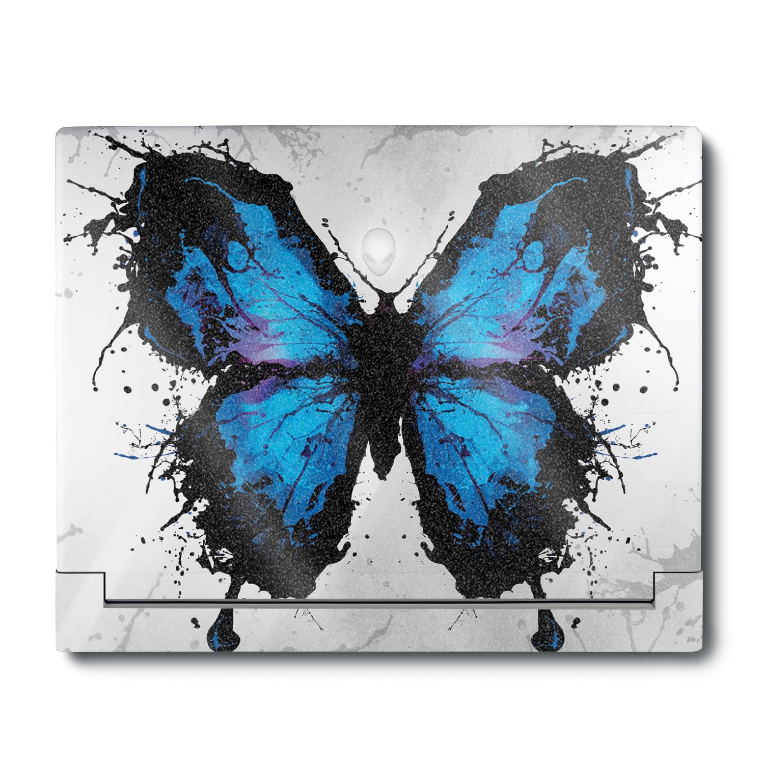MightySkins Glossy Glitter Skin Compatible with Alienware X16 R1 (2023) Full Wrap Kit - Butterfly Splash | Protective, Durable High-Gloss Glitter Finish | Easy to Apply | Made in The USA