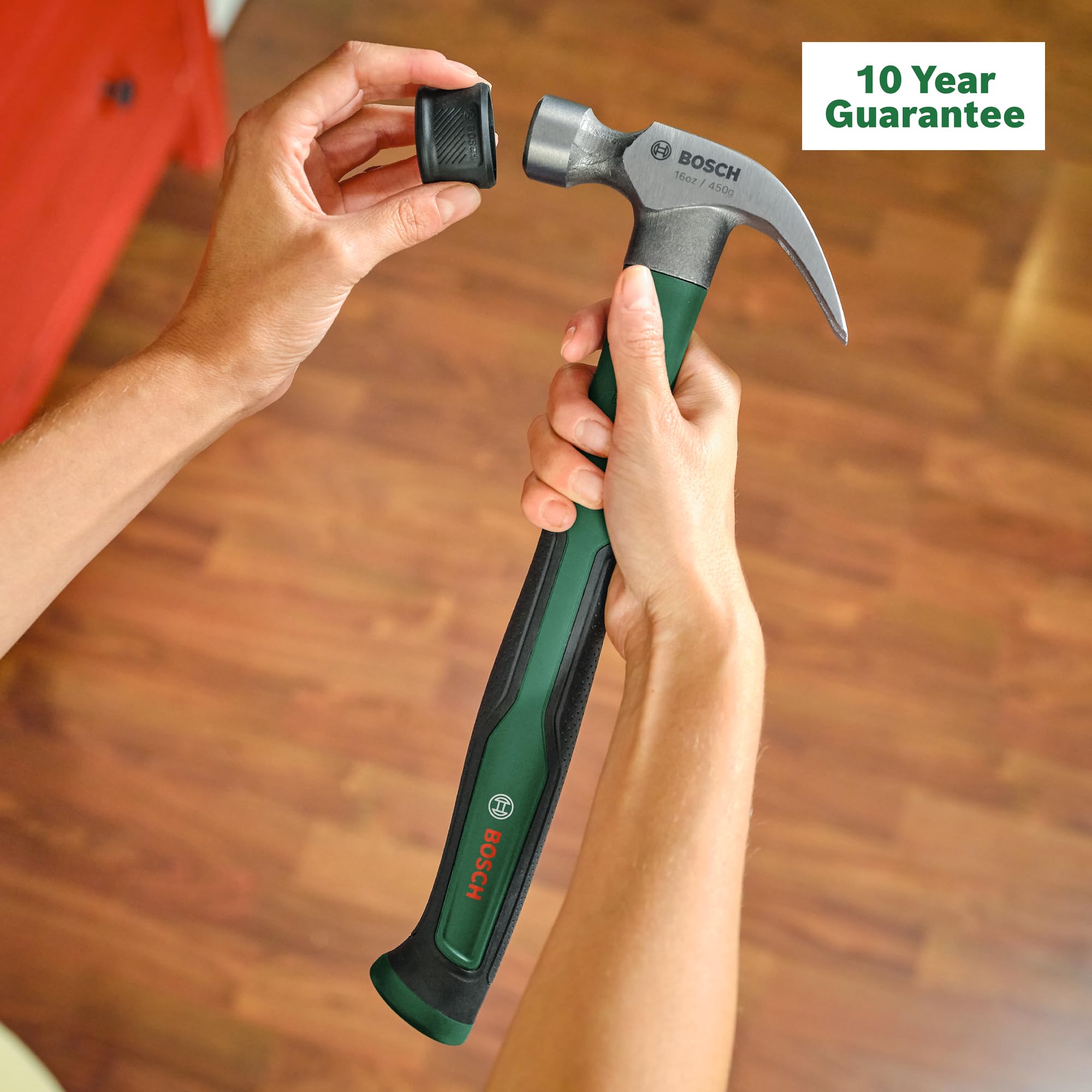Bosch Martello da carpentiere da 450 g / 16 oz + paracolpi morbido (Accessori Utensili Manuali)