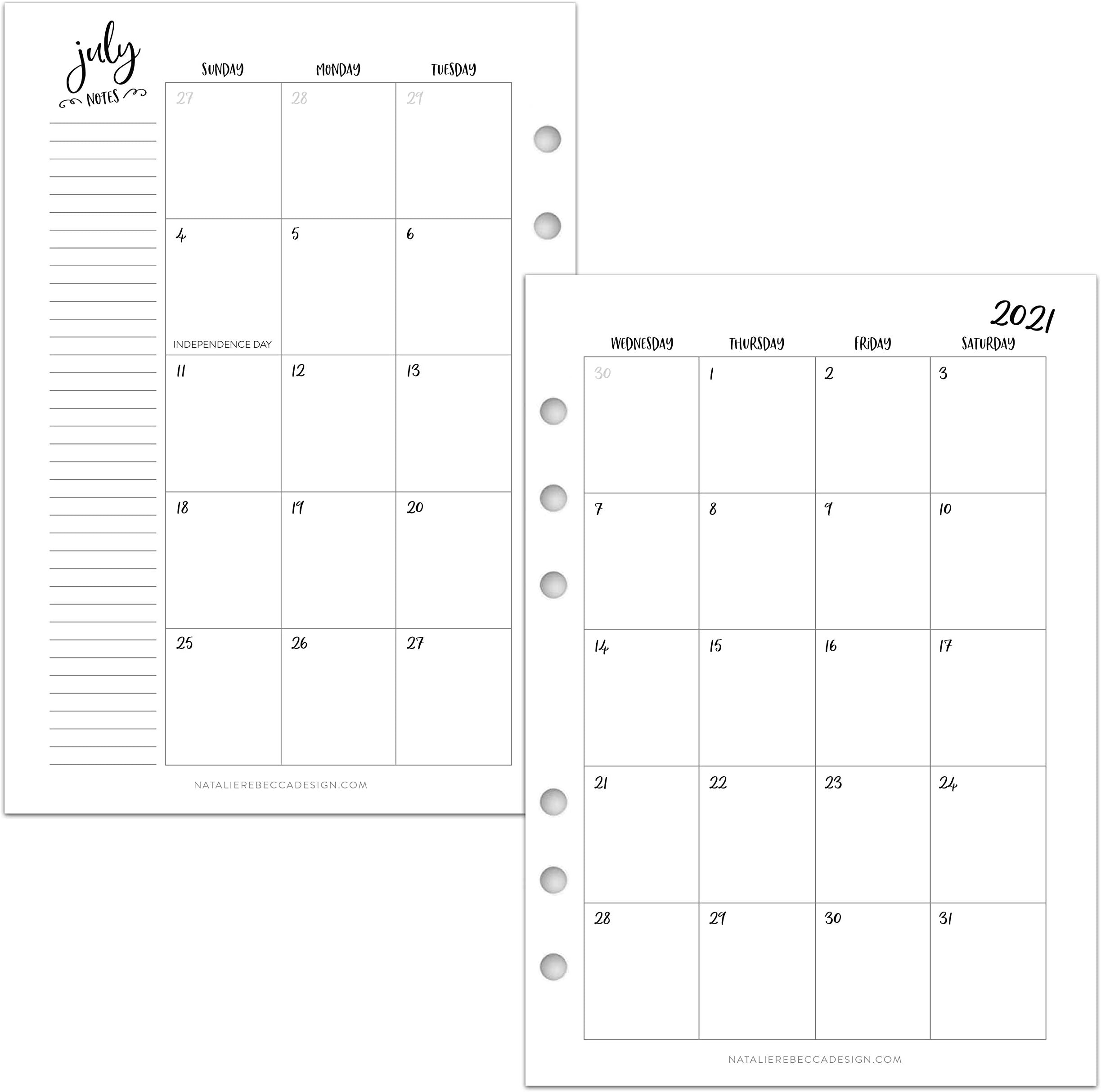 July 2022 - June 2023 Academic Calendar for A5 Ring Planners, fits Filofax, kikki.K, Carpe Diem, Erin Condren LifePlanner Agenda, Louis Vuitton GM, 5.8" x 8.3" (Monthly, Whimsy)