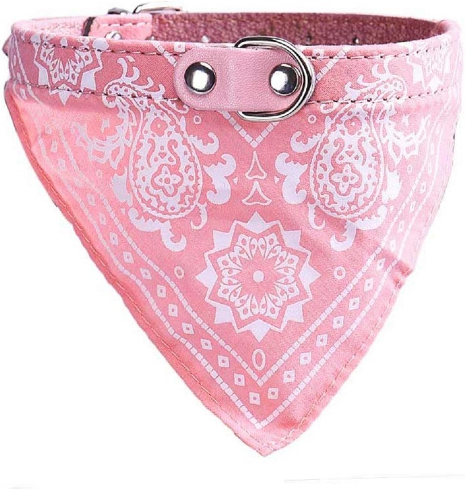 Yistu Pet Collar, Adjustable Pet Dog Puppy Cat Neck Scarf Bandana Collar+1PC Pet Toy (C)