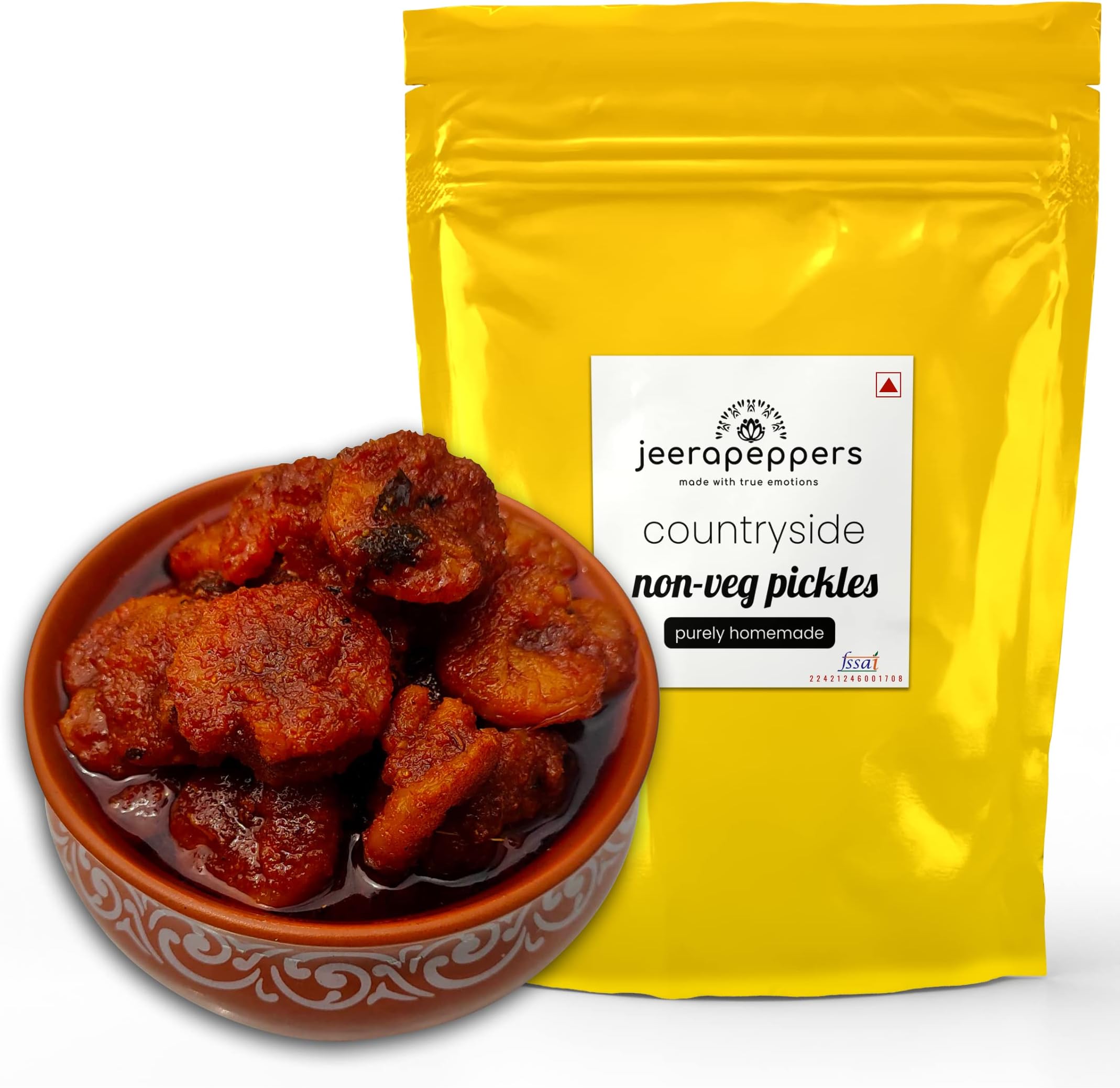 JEERAPEPPERS Andhra Style Prawns pickle 350gm | Royyala nilva pachadi| Godavari special royyala pachadi| Andhra spicy prawns pickle