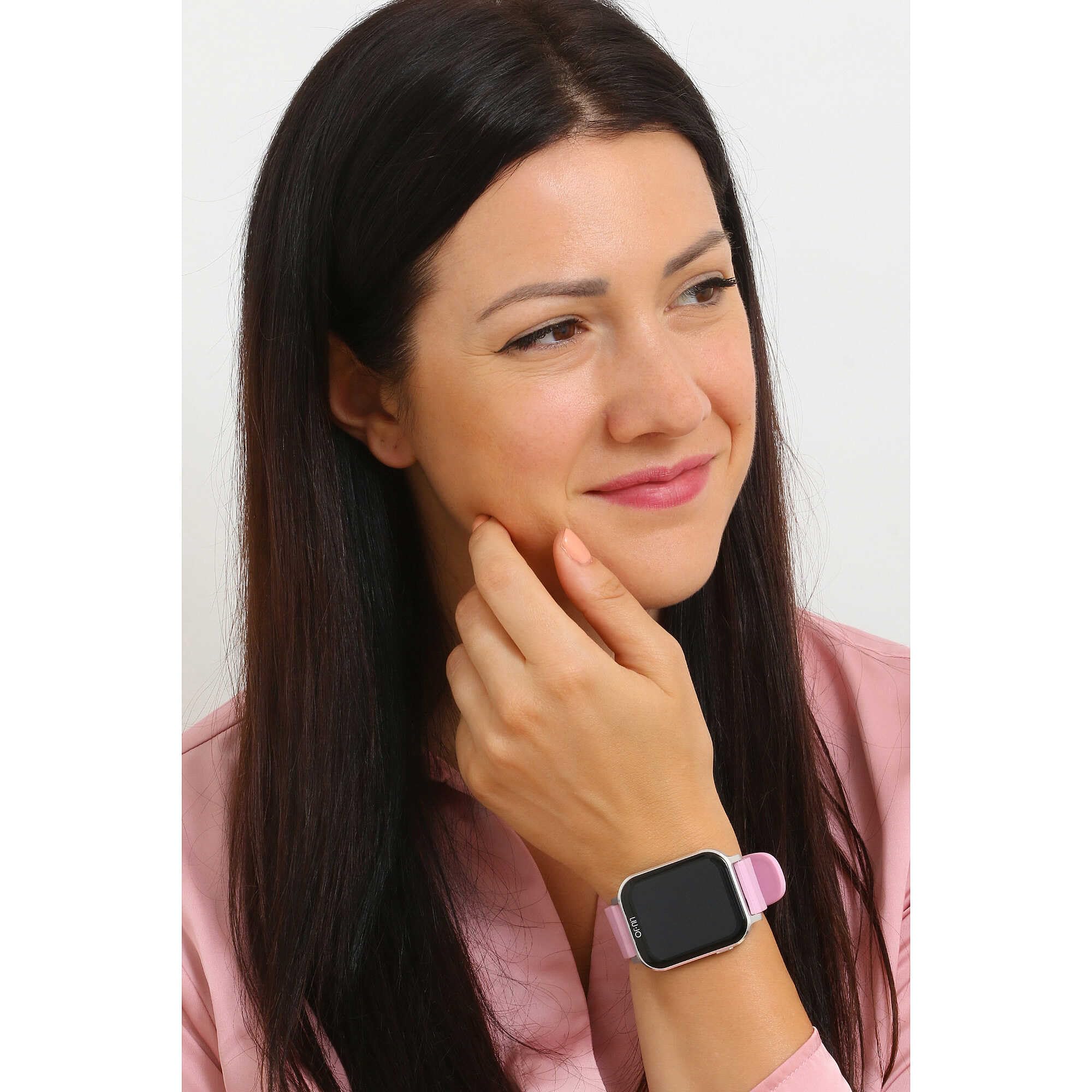 Liu Jo Orologio Donna Smartwatch Voice Energy Silver Cinturino Rosa