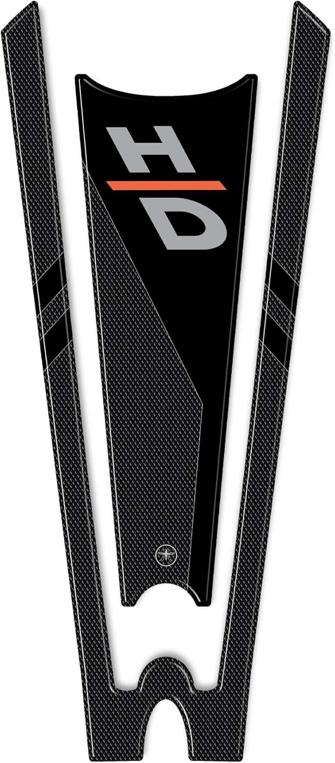 labelbike - 3D Tank Pad Sticker Motorcycle Decoration and Protection in Resin Compatible with Harley Davidson Pan America - Color Carbon Black