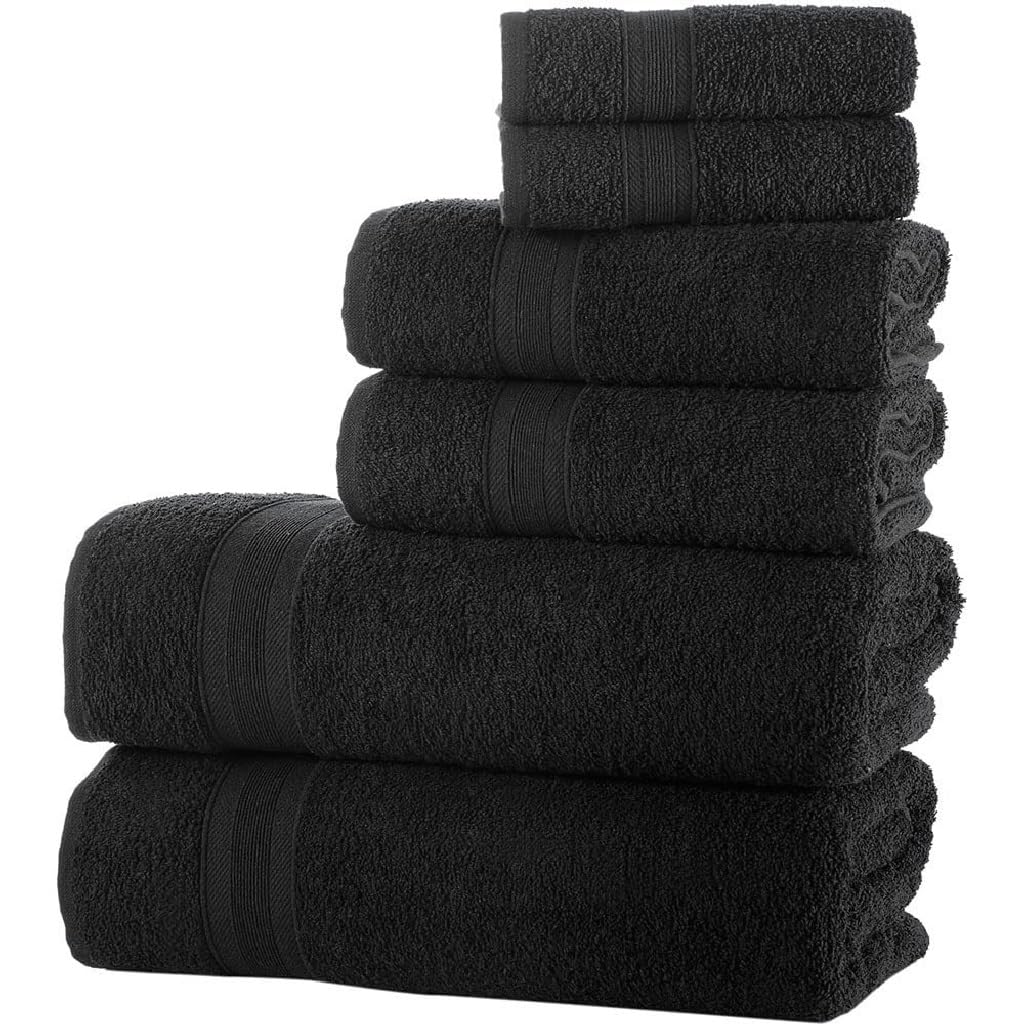 Ensembles de serviettes de bain ultra absorbantes en coton épais et résistant