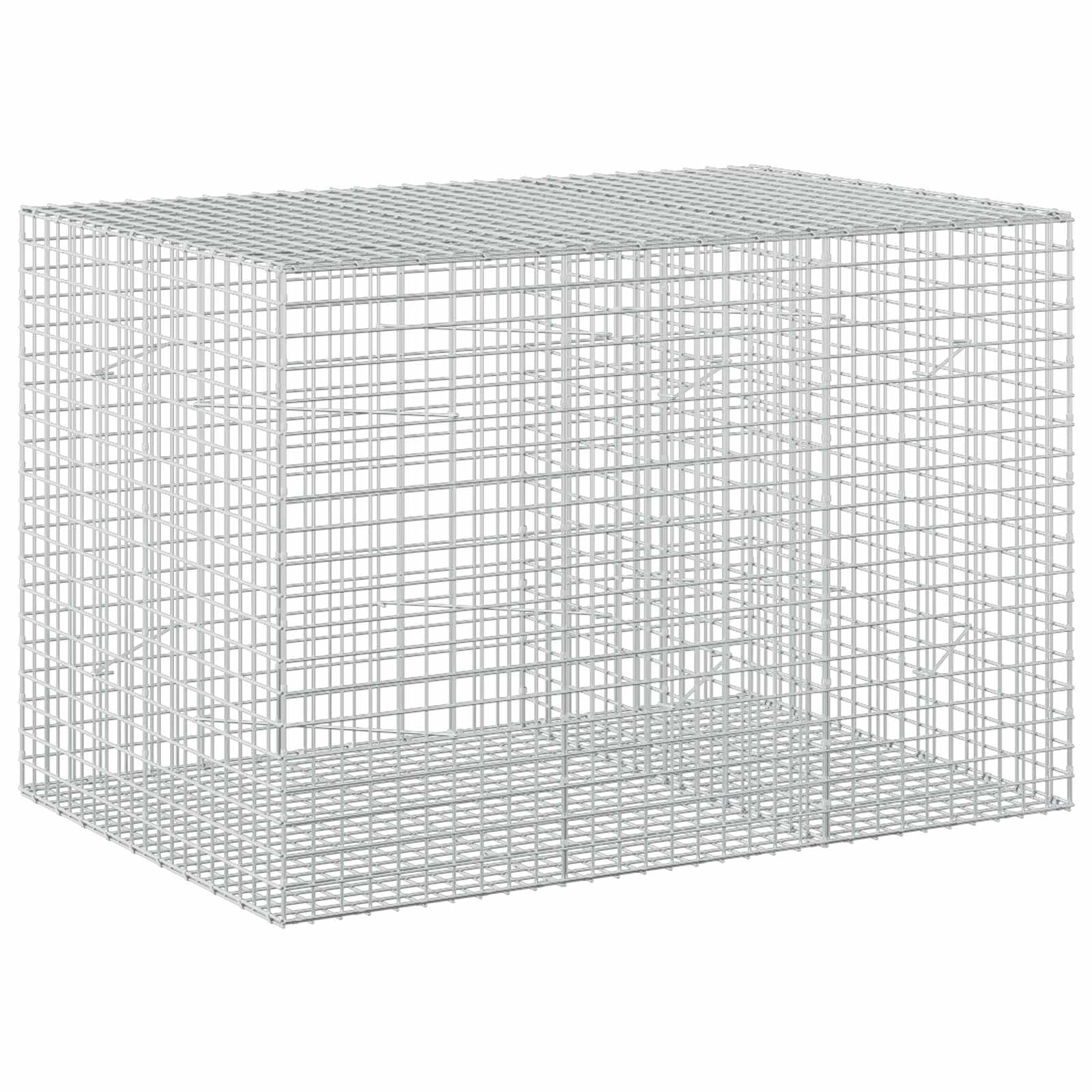 vidaXL Gabion with 5 mm Wire and 5x5 cm Mesh 150x100x100 cm
