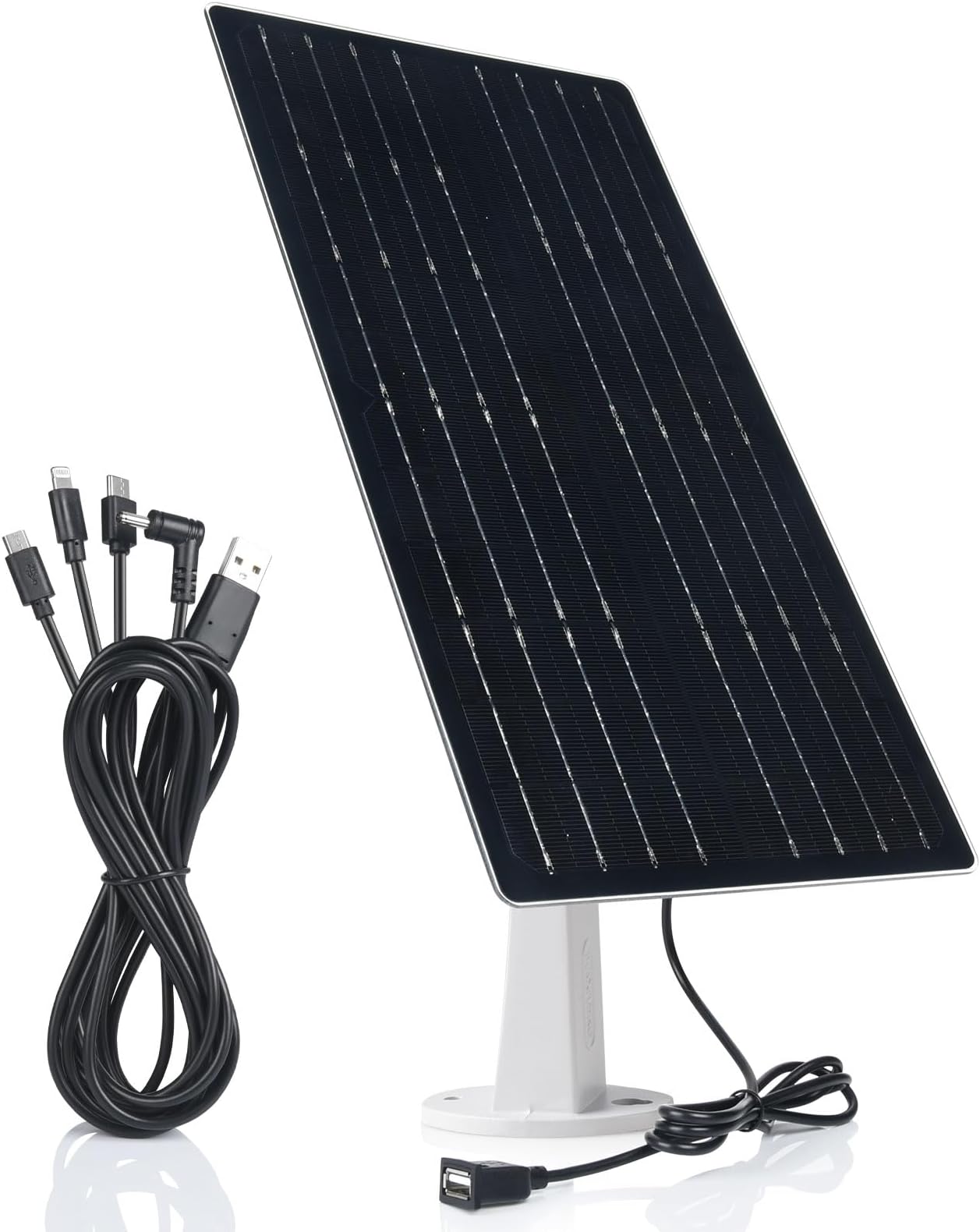 Soshine USB Solar Panel - Mini Solar Panel Charger 5v 12w with High Performance Monocrystalline for Security Camera,Cellphone,Power Bank,Camping Lanterns