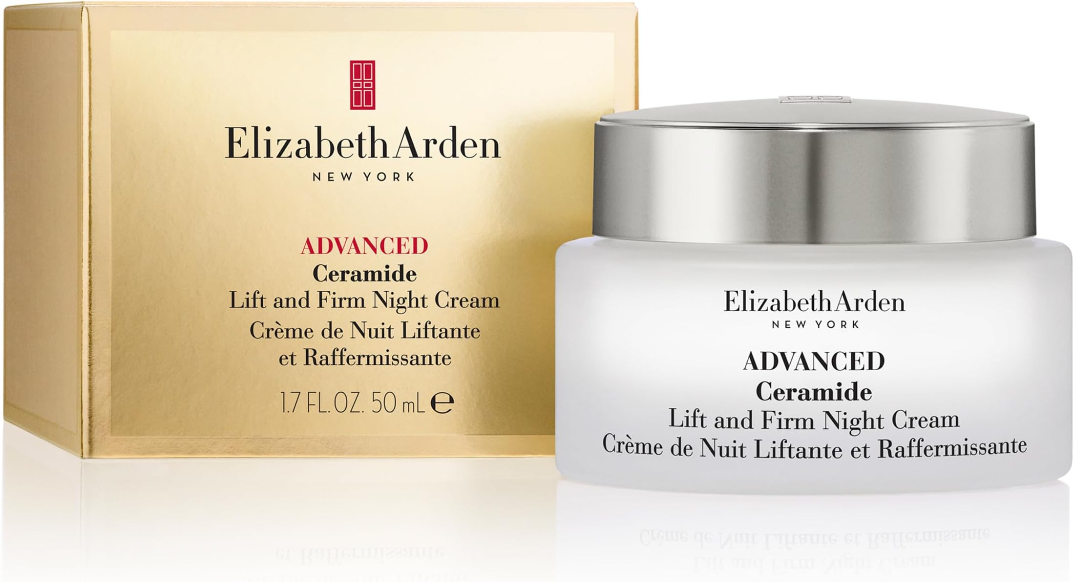 Elizabeth Arden Advanced Ceramide Lift and Firm Face Cream, Hydrating Moisturizer for Day or Night, Infused with Peptides, 1.7 fl oz
