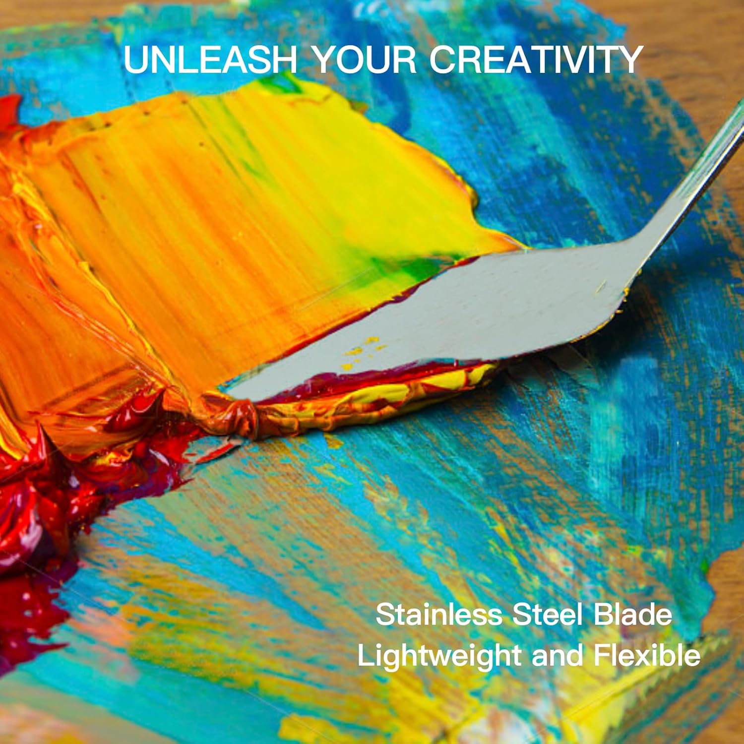 23pcs Paint Brush Set, Professional Artist Brushes for Acrylic and Oil Painting, Includes Flat, Filbert, Fan, Round, Angle, Rigger, and Palette Knife, Portable Storage Roll