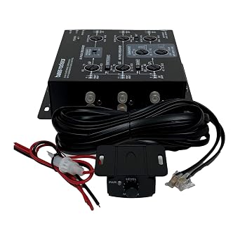 Bass Rockers BRX3.1 3 Way Car Audio Stereo Electronic Crossover with Bass Enhancer 9V Out Put 6 Channel Bass Knob Included for Car RV Motor Home Bike Boat Harley UTV ATV AMP CD Player Amplifier