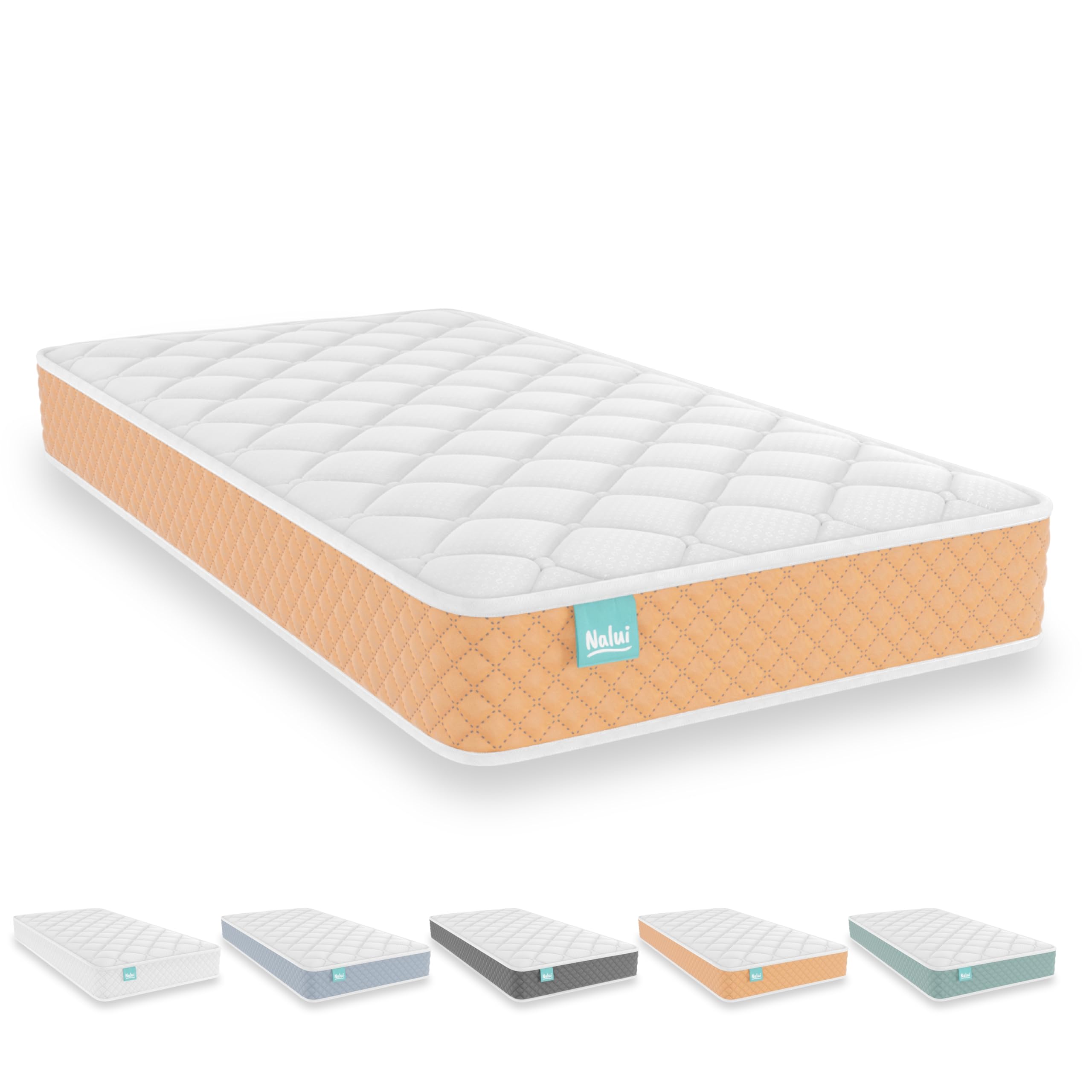 Nalui Colchón Cuna Viscoelástico 117 x 57 cm Baby One Núcleo HR Adapt Foam