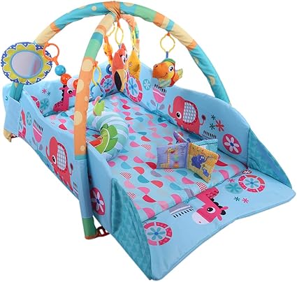 Amitas Tapis D Eveil Tapis D Eveil Pour Bebe Super Doux Bebe Fitness Rack Bebe Jeu Couverture Arches De Jeu Et Jouets Amovibles Sain Et Confortable 115 X 98 X 50cm Amazon Fr Bebe