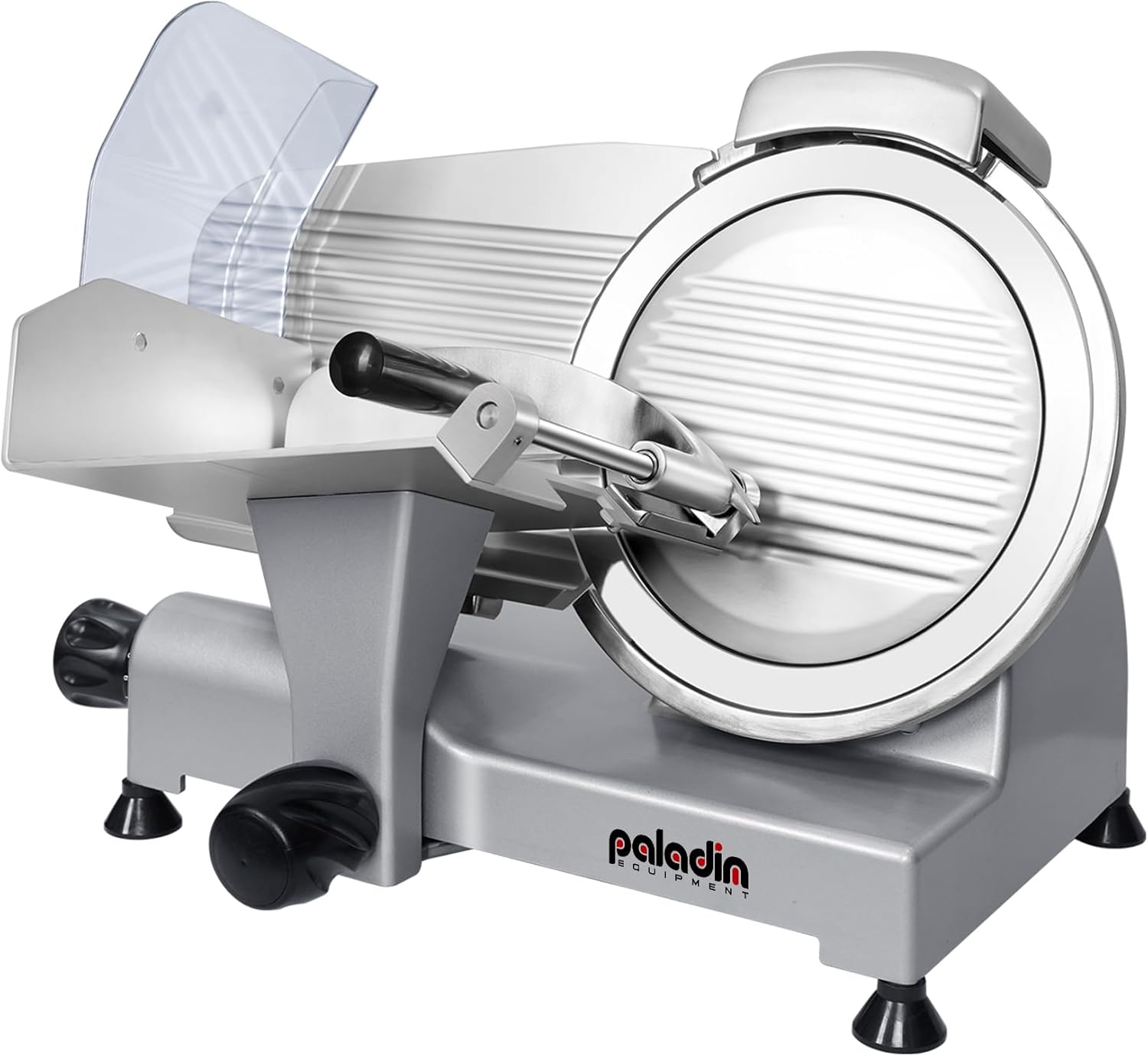 Paladin Equipment 10" Commercial Meat Slicer, Electric Deli Slicer with Stainless Steel Blade, Adjustable Thickness and Built-in Sharpener, Food Slicer for Meat, Bread and Cheese, Simple to Clean