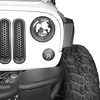 Vista 3 de Opar cubierta de la luz frontal direccional 2007-2017 Jeep Wrangler para JK y Wrangler Unlimited - Par (Five Star)
