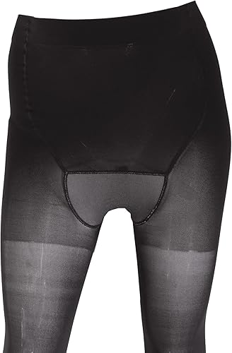 Miniatura 7 de Truform Sheer Pantyhose de maternidad, compresión de 15-20 mmHg, soporte de abdomen, 20 denier, negro, alto