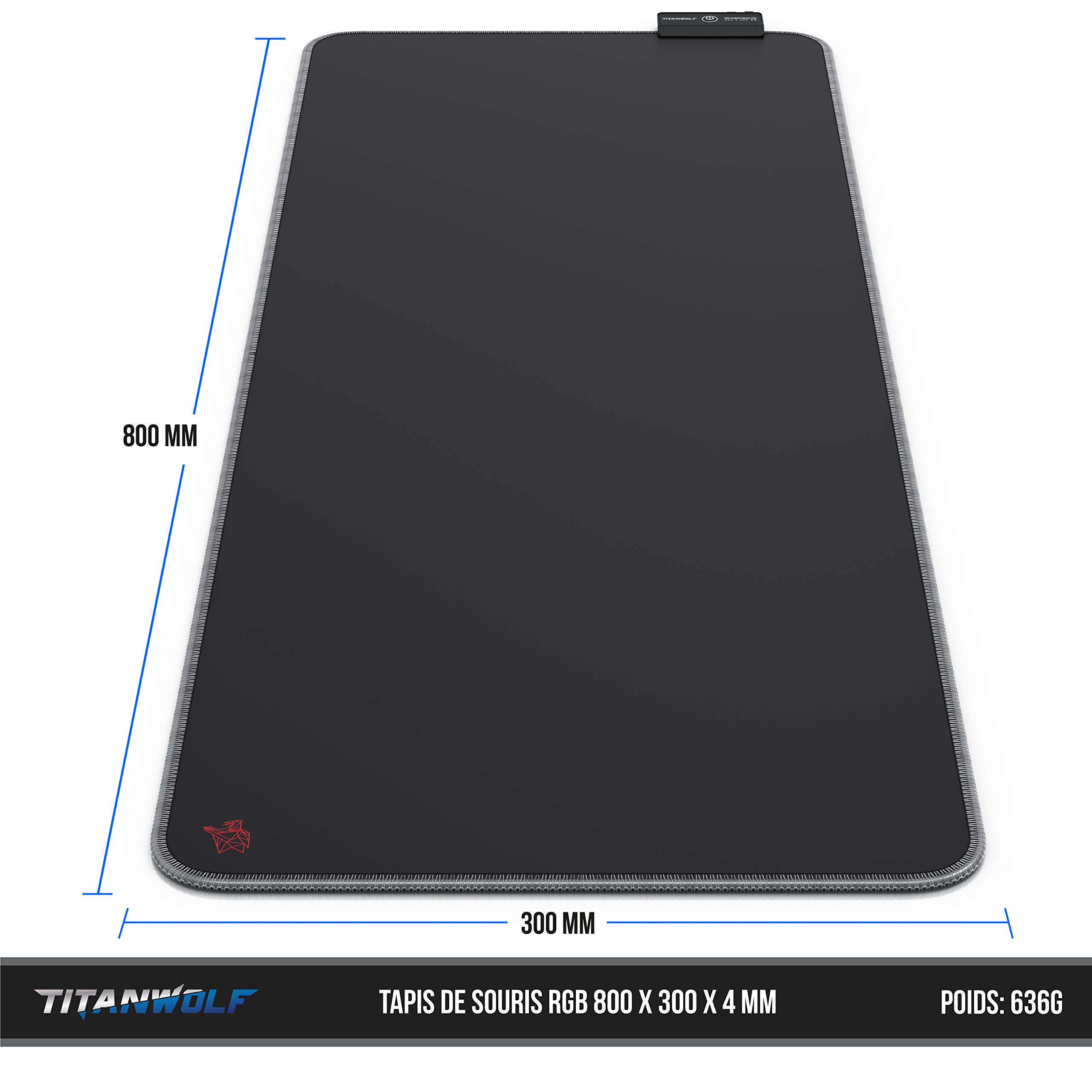 Tapis De Souris Gaming Fire Eye Fantasy XL - 80x30cm - Antidérapant