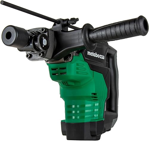 Miniatura 2 de Metabo HPT Martillo giratorio, motor de 8.4 amperios, vástago estriado de 1-12 pulgadas, mango lateral ajustable de 360 grados (DH38YE2)