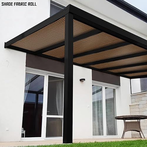 Miniatura 2 de TANG Sunshades Depot - Rollo de tela de protección solar marrón de 8 x 20 pies, 95 % U* V, pantalla de privacidad, pantalla de privacidad, tela de