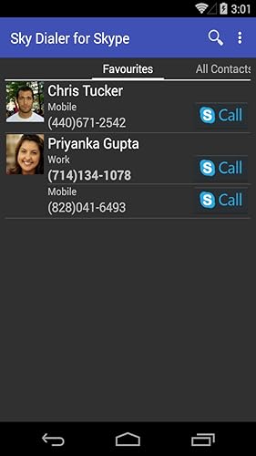 Sky Dialer for Skype