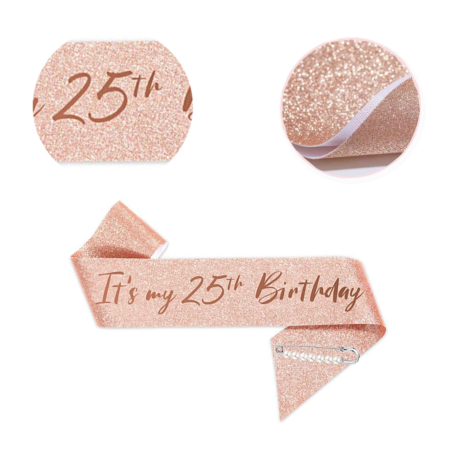 25e verjaardag decoraties voor mannen en vrouwen, Happy 25e