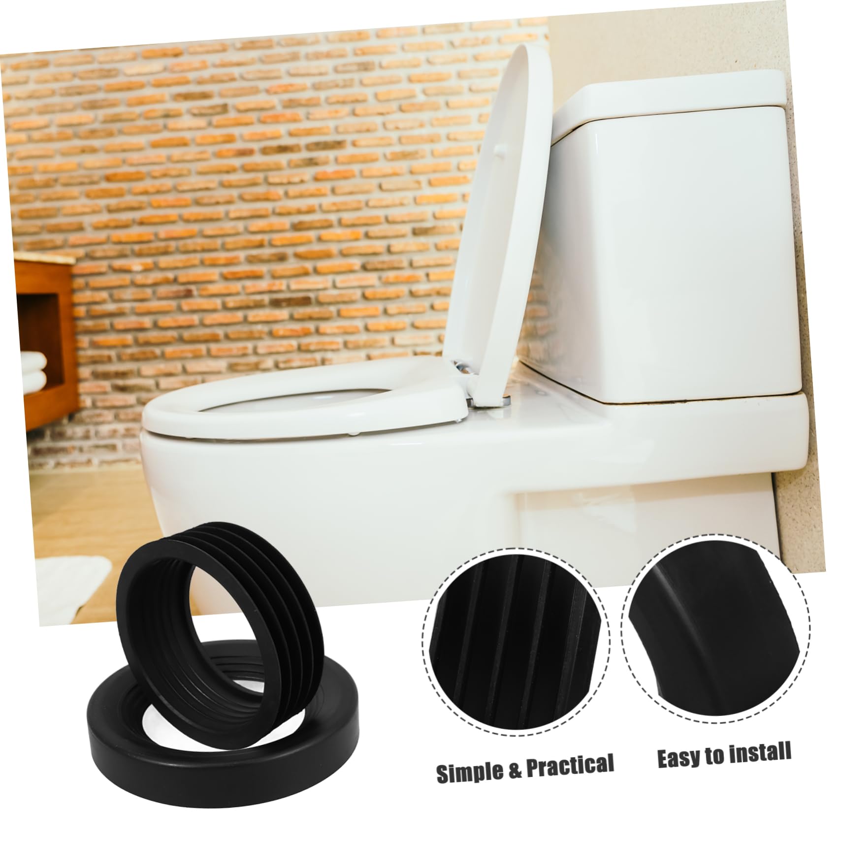 BESTYASH Flexible Sink Drain Pipe Seals Rubber Hose Washers High Elasticity for Gasket