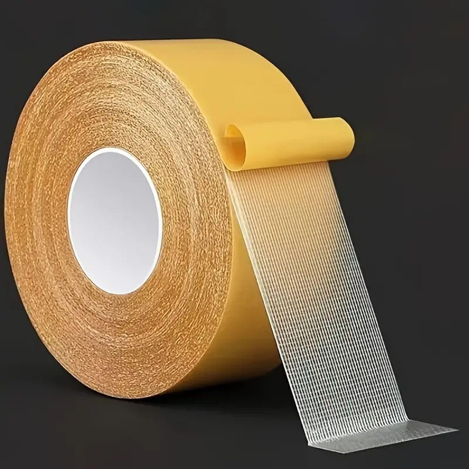 AYMBH Heavy-Duty Double-Sided Fiberglass Mesh Tape – Waterproof, Superior Strength, Customizable Adhesive for Repairs, DIY, Crafts, and Multi-Surface Bonding