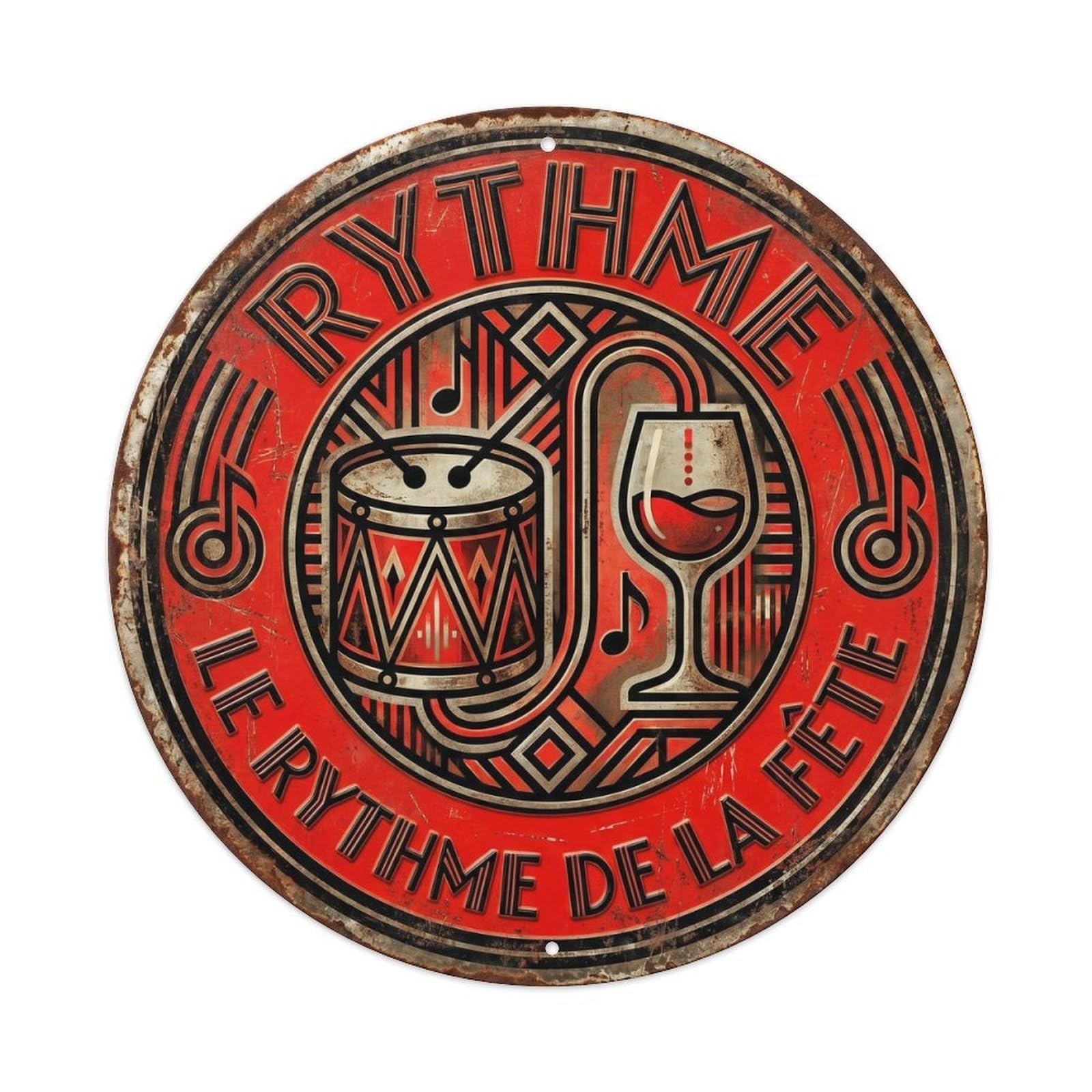 Rhythm Humorous Tavern Rhythm Metal Tin Sign