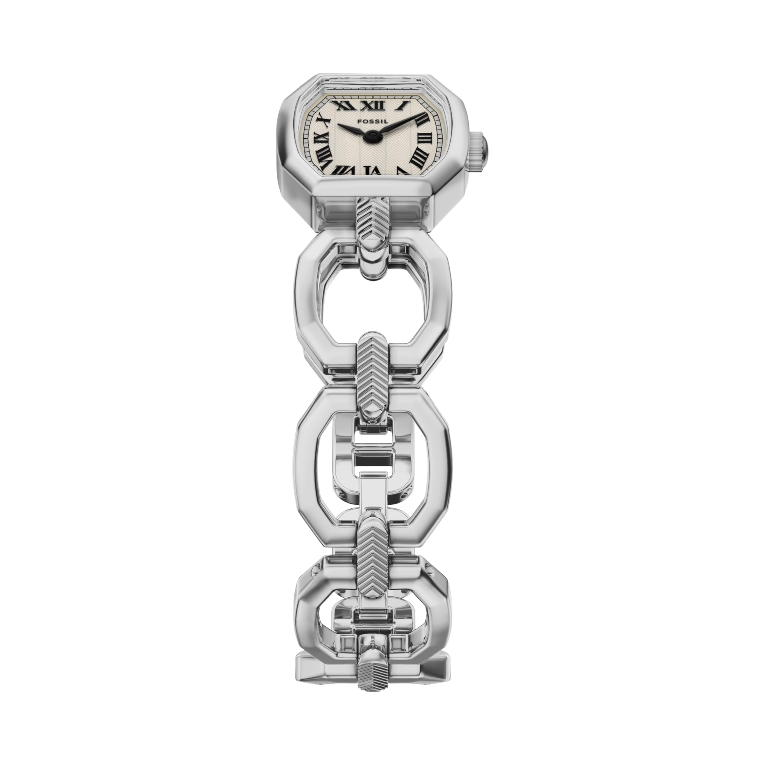 Fossil Harlow - Reloj de Pulsera de Acero Inoxidable de Tres manecillas para Mujer, Plateado, 20MM, Harlow