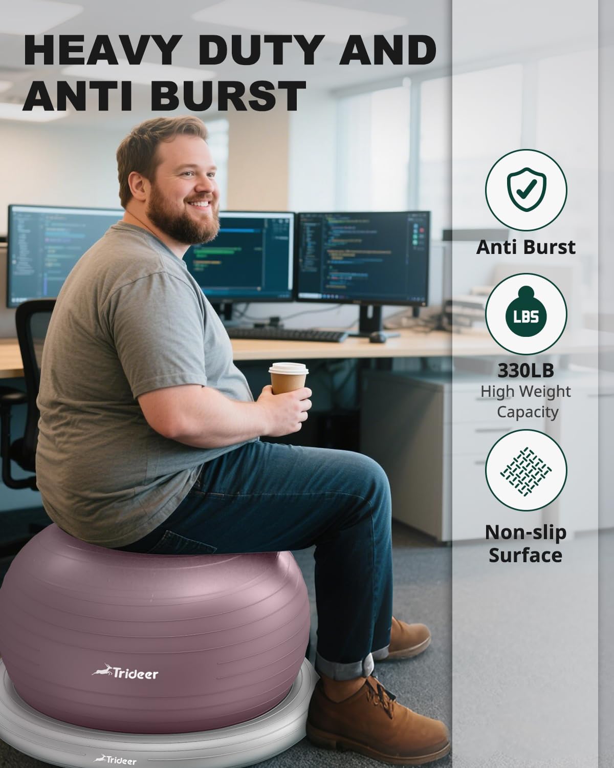 Trideer Exercise Ball