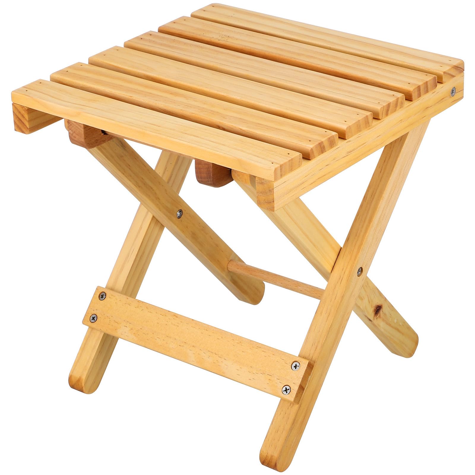 TOYANDONA Tavolino Leggero Portatile Pieghevole in Legno da Spiaggia di Forma Regolare Design Semplice e Funzionale per Picnic e Raccolte