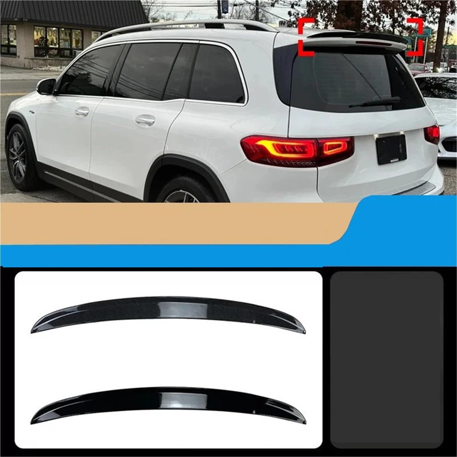 Spojlery tylne Do Benz Glb X247 Glb180 200 Glb35 Spojler samochodowy | 2019 + AMG Tylny Bagażnik Samochodowy Spoiler Bagażnika Skrzydło Wargi Zestawy Karoserii