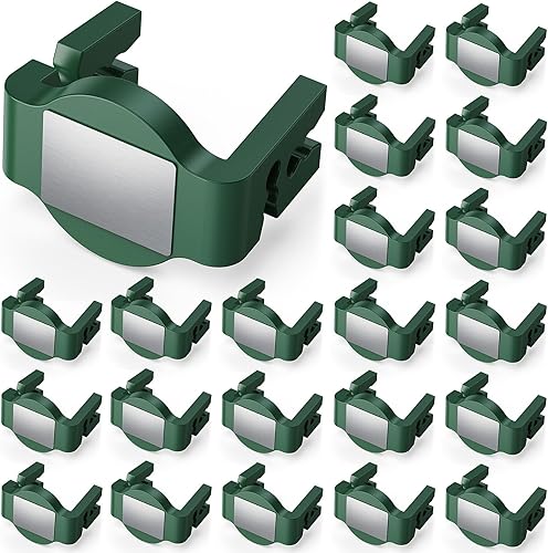 Miniatura 10 de Paquete de 100 clips de luz de Navidad, mini clips de luz de canalón de plástico, clips de luz universales para exteriores, montaje en tejas,