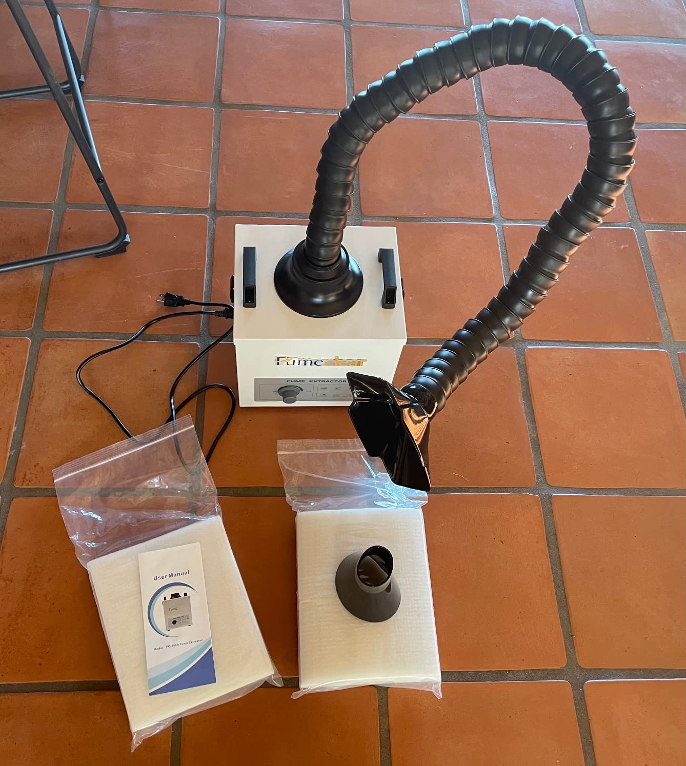 Fumeclear® FC-100A Solder Fume Extractor - 99.97% Filtration for Safe Soldering